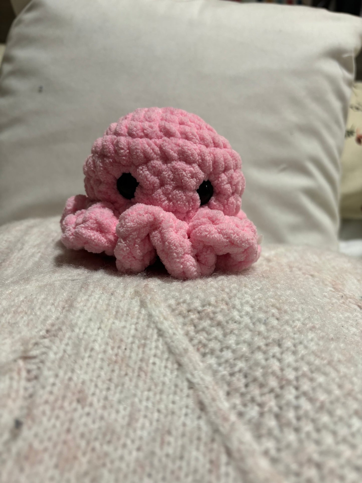 Pink squishy octopus