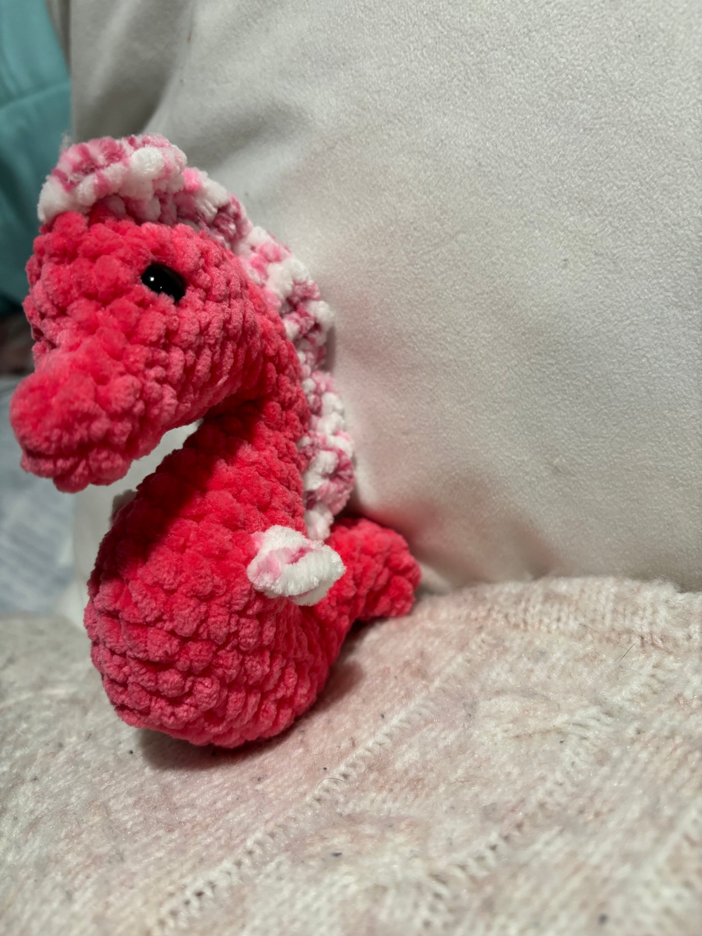 Disco pink and raspberry seahorse